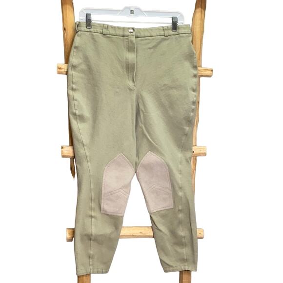 On Course Equestrian Horseback Riding Khaki Pants - Picture 1 of 6